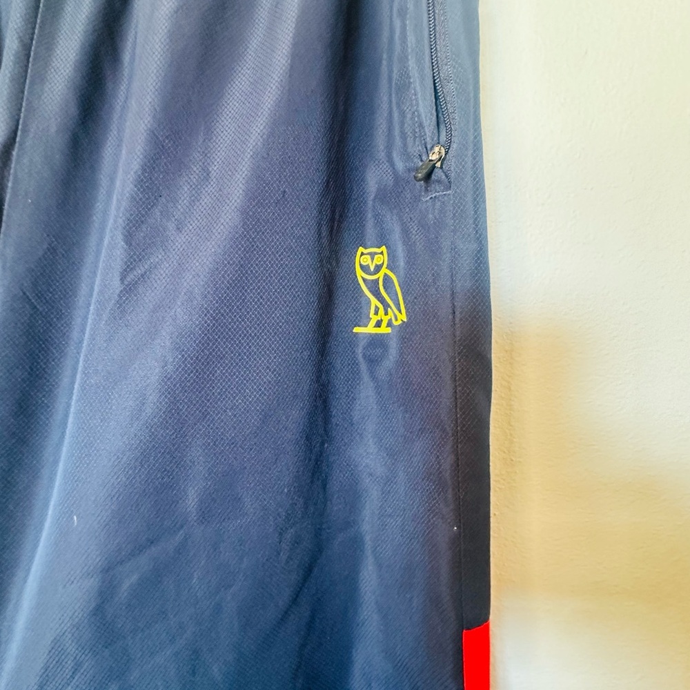 OVO Men's navy and Red Track Pants - Picture 4 of 4